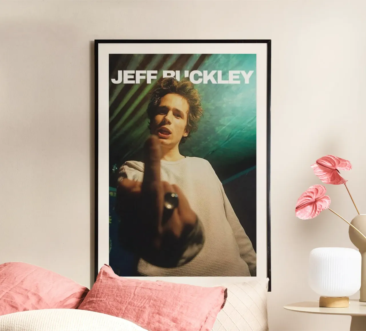 Jeff Buckley poster con telaio in plastica da udahandereez