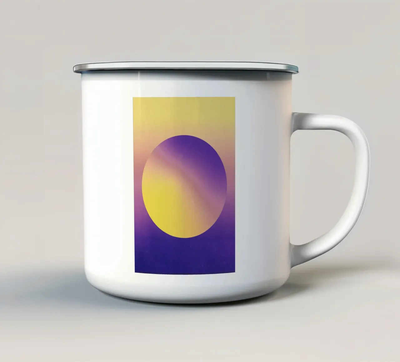 Solar Eclipse Hue enamel mug by Metron