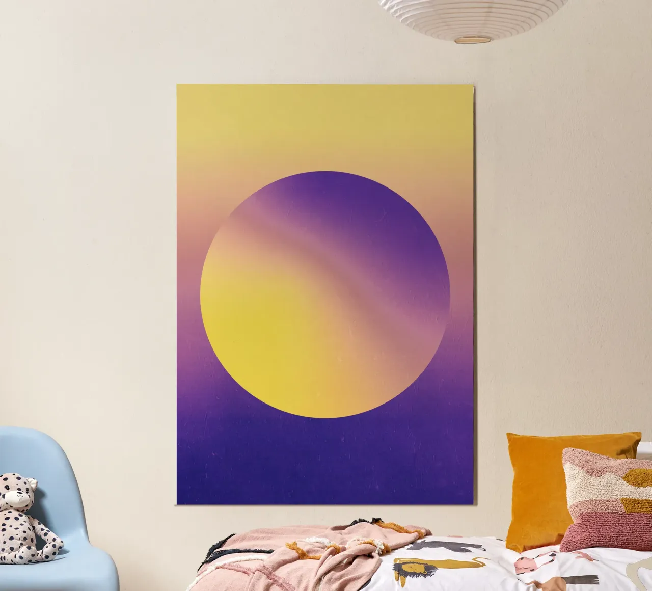 Tonalità eclissi solare poster con telaio in plastica da Metron