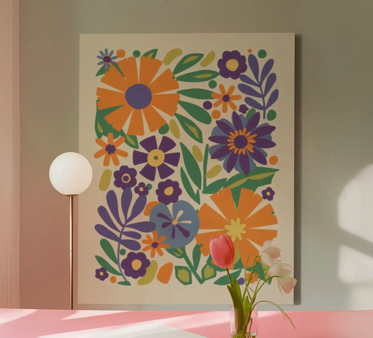 Bouquet selvaggio dell'impressionista tela con Cornice a cassetta da Echo Saber