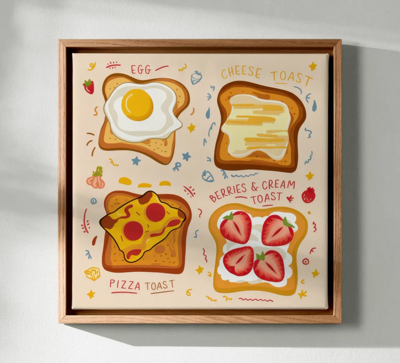 Menu Ultimate Toast tela con Cornice a cassetta da Echo Saber
