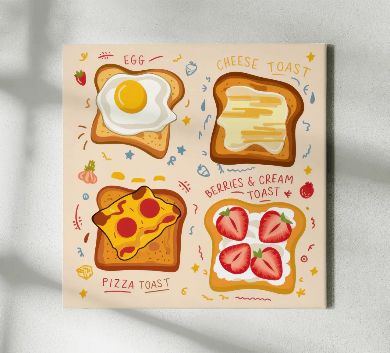 Menu Ultimate Toast tela con Cornice a cassetta da Echo Saber