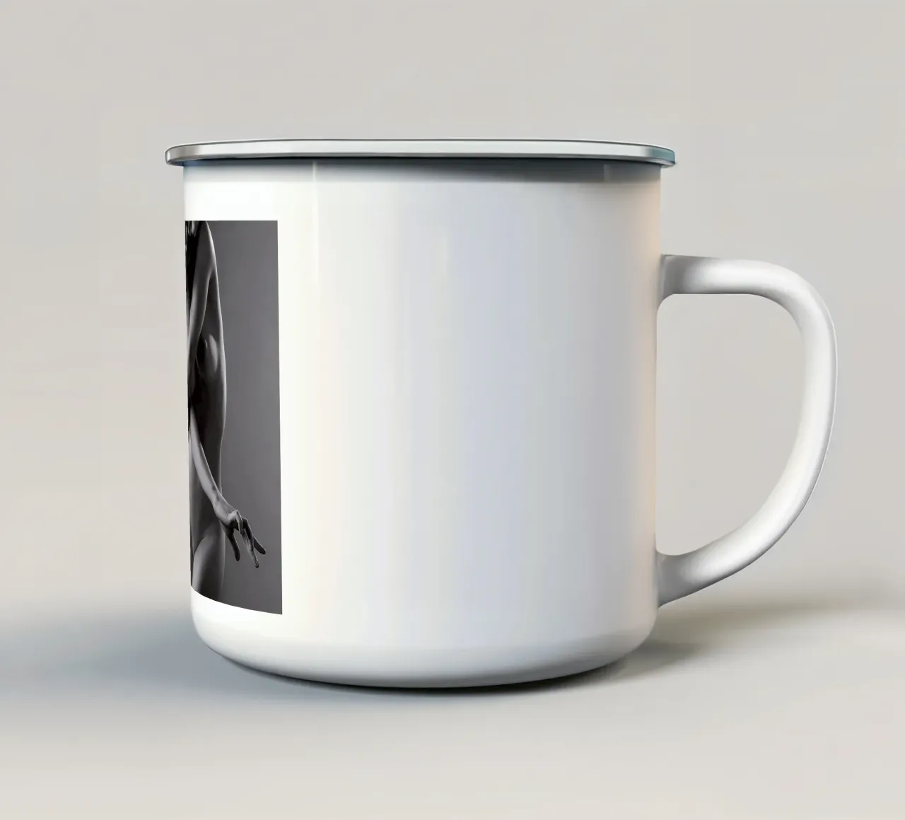 Holly Criss Crossed Mono tazza in smalto da Dave Hare Photography