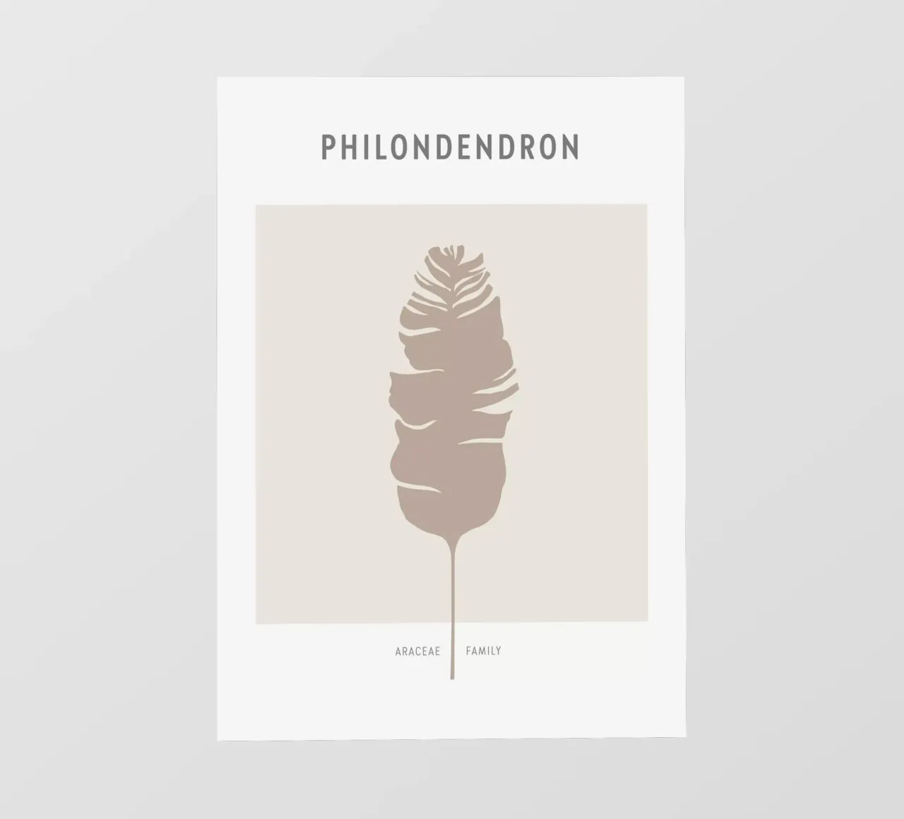 Boho Leaves 1 Philodendron telo in pvc da Boho Print Collection