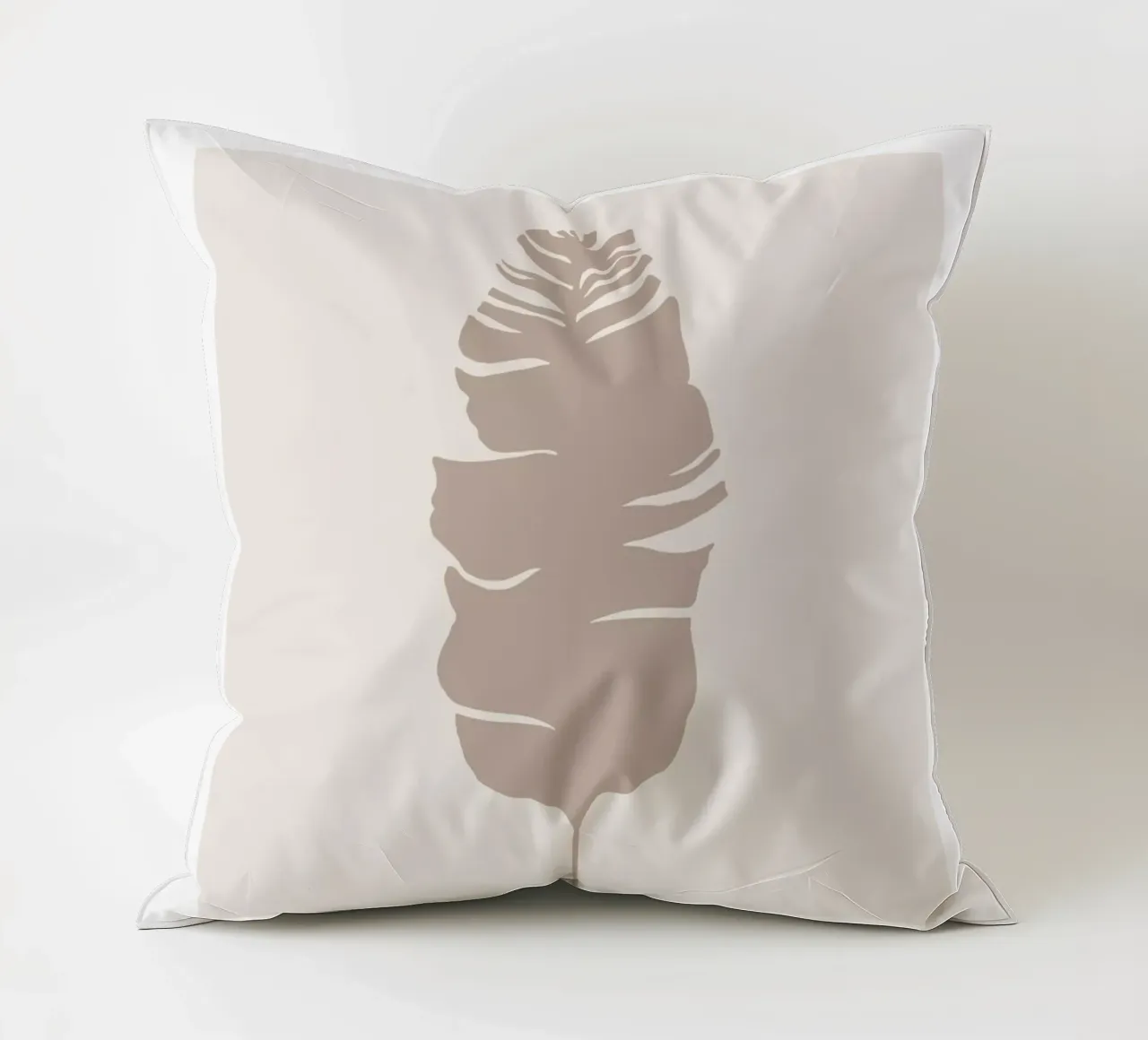 Boho Leaves 1 Philodendron cuscino da Boho Print Collection