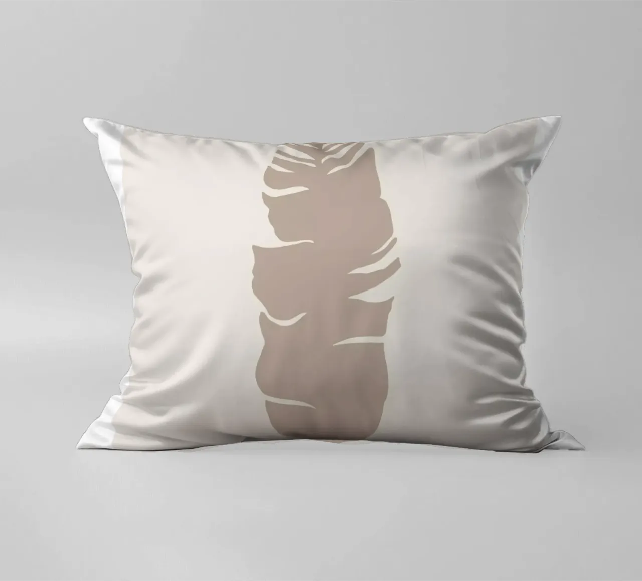 Boho Leaves 1 Philodendron cuscino da Boho Print Collection