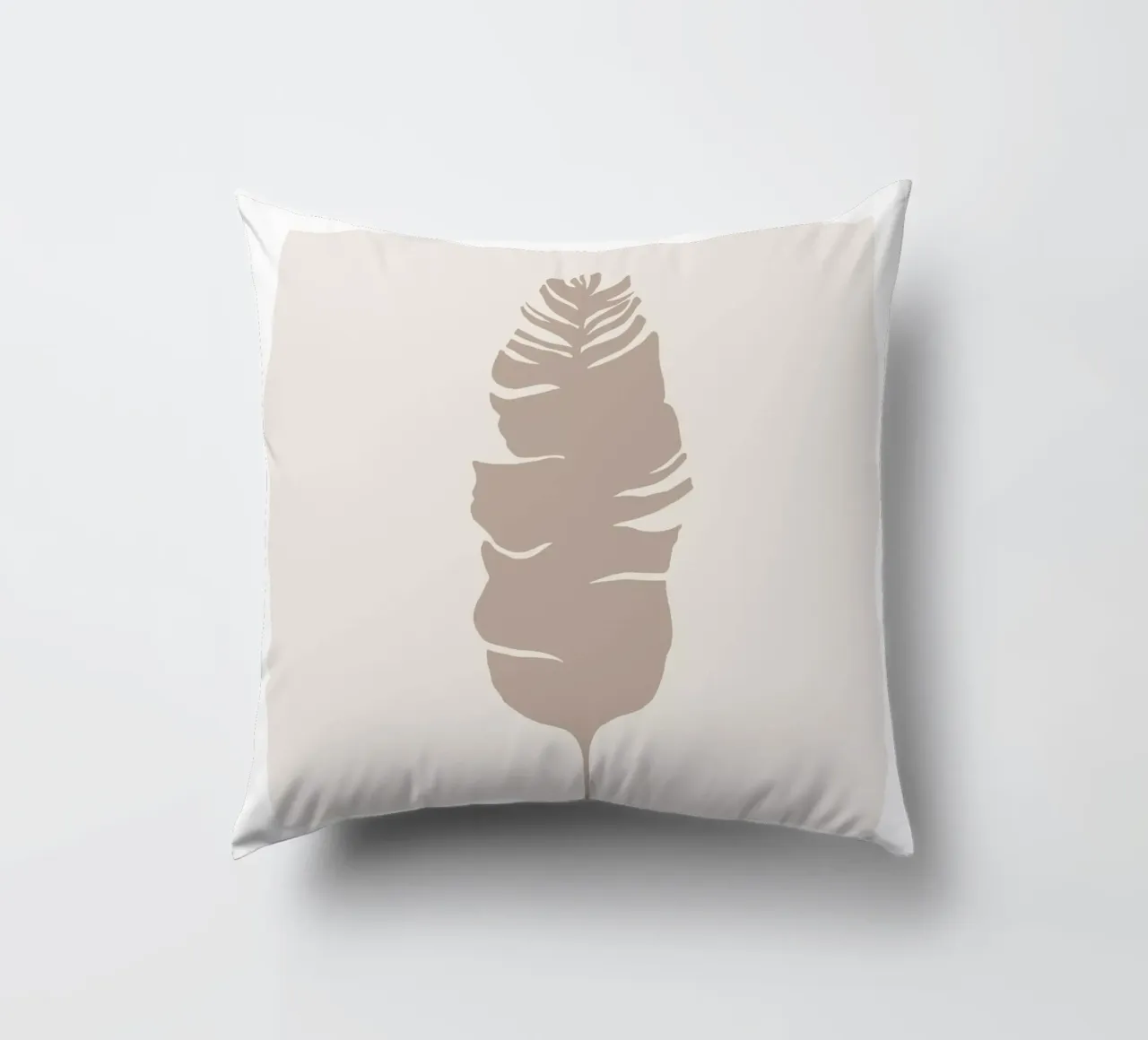 Boho Leaves 1 Philodendron cuscino da Boho Print Collection