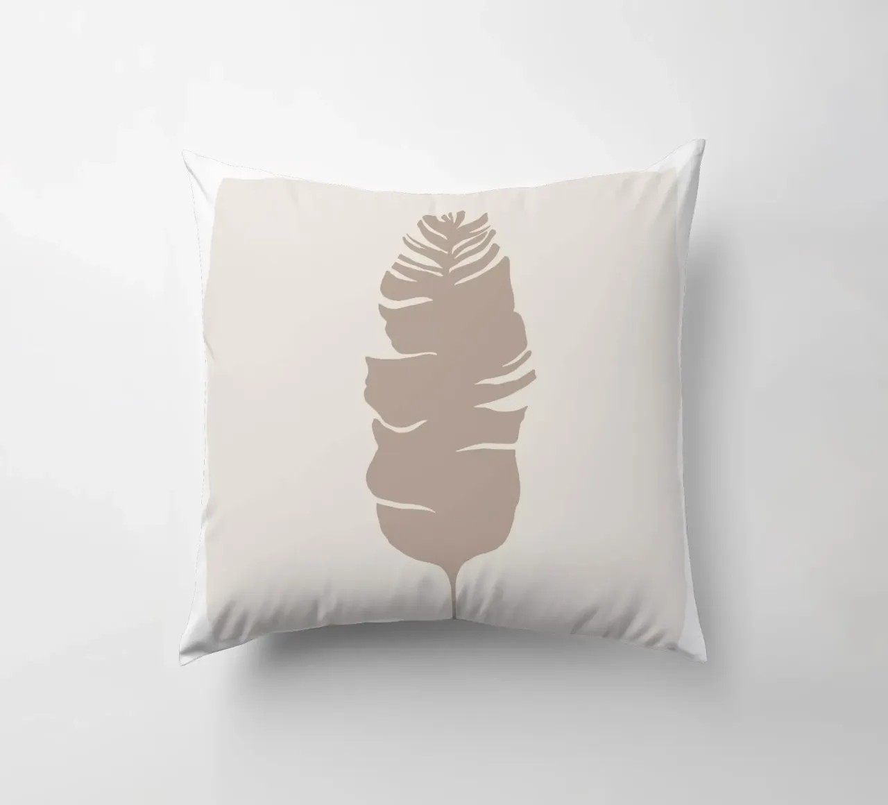 Boho Leaves 1 Philodendron cuscino da Boho Print Collection