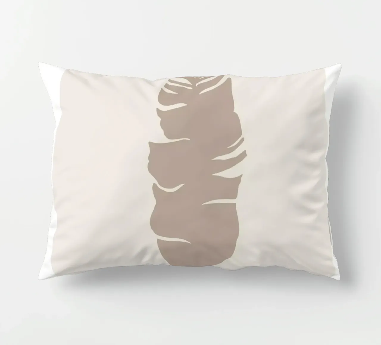 Boho Leaves 1 Philodendron cuscino da Boho Print Collection