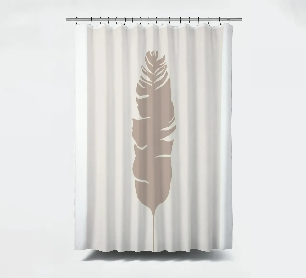 Boho Leaves 1 Philodendron tenda da doccia da Boho Print Collection