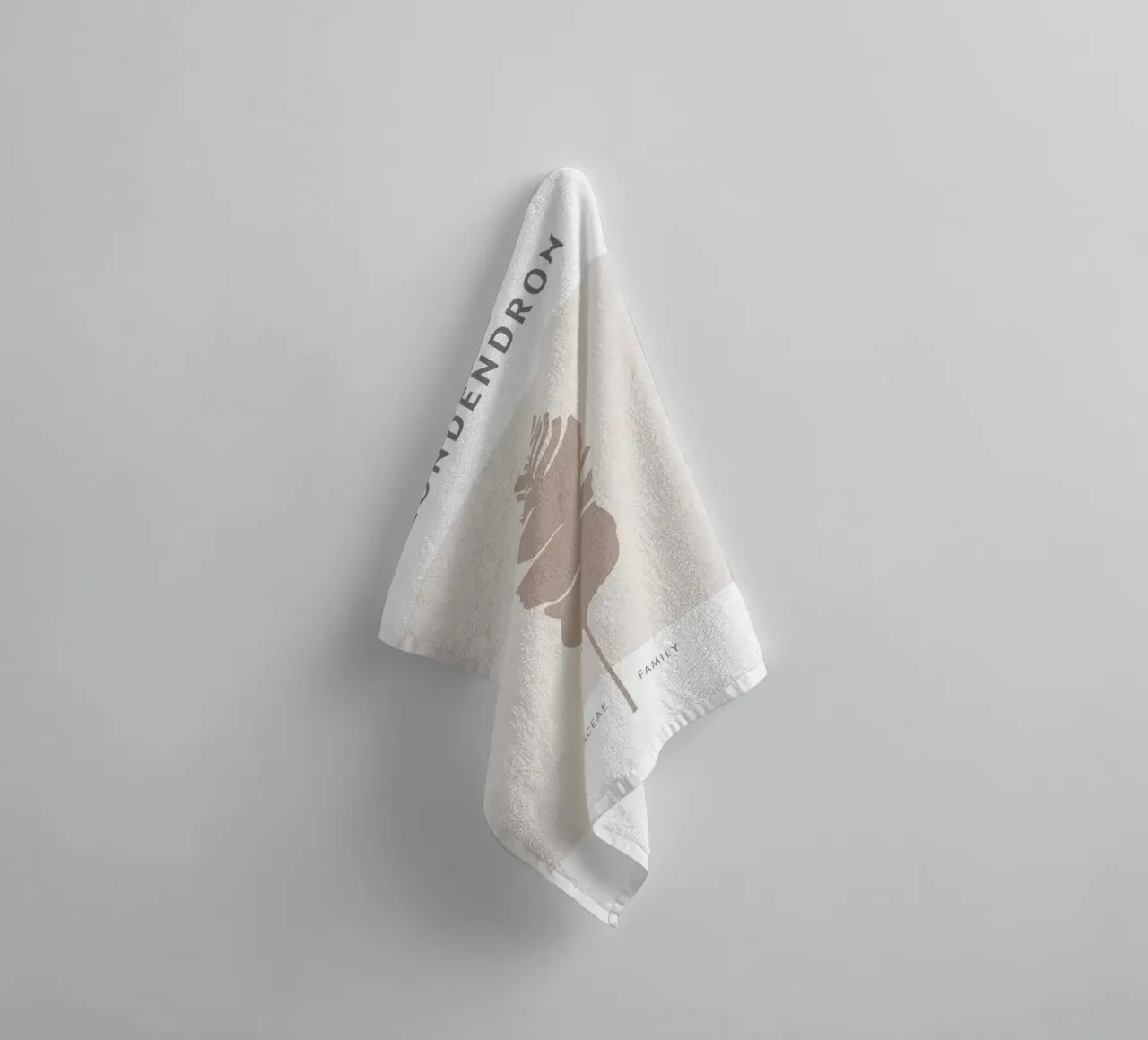 Boho Leaves 1 Philodendron asciugamano da bagno da Boho Print Collection