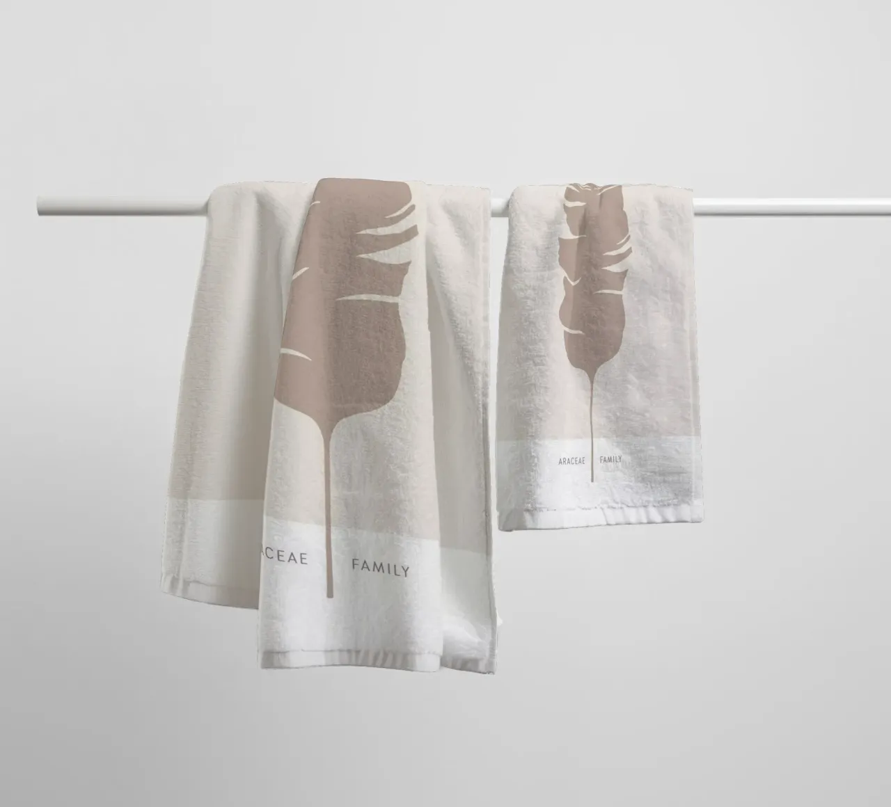 Boho Leaves 1 Philodendron asciugamano da bagno da Boho Print Collection