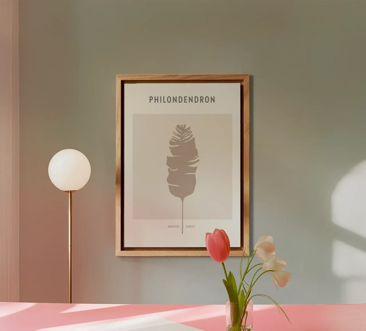 Boho Leaves 1 Philodendron alluminio dibond da Boho Print Collection