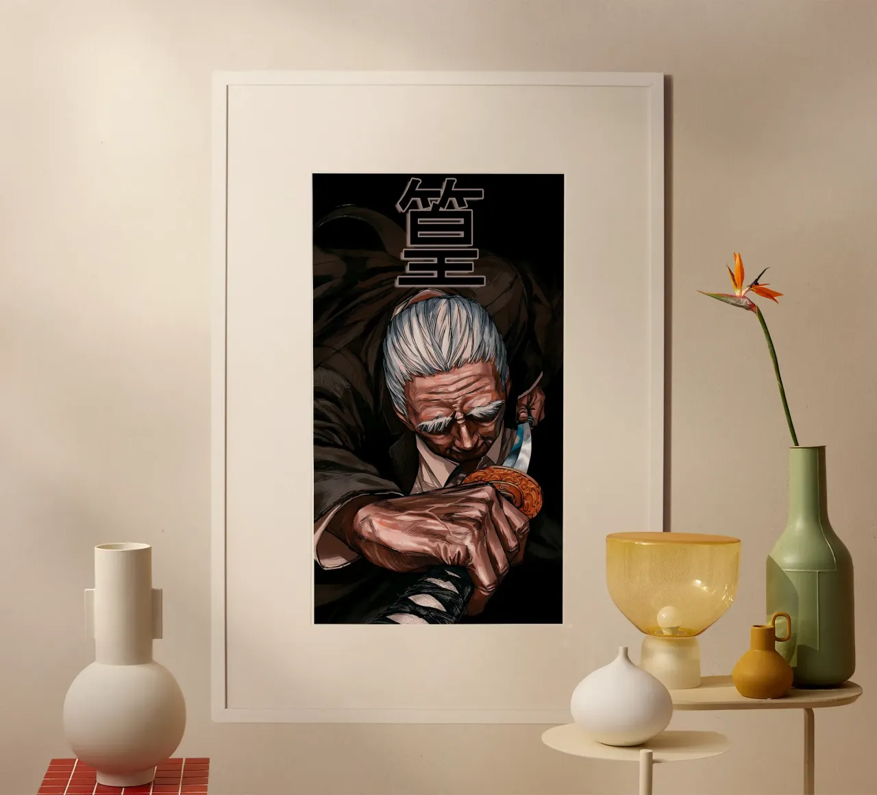 Takamura sfodera la spada poster da Toby H Williams