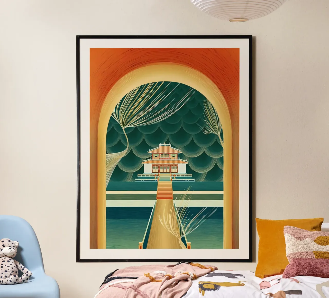 temple inside window poster da panada