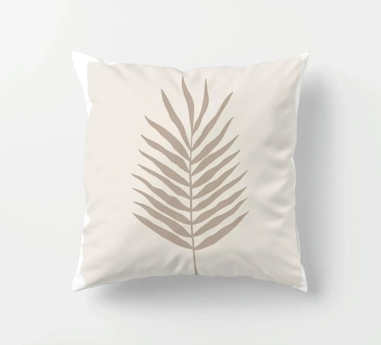 Boho Leaves 1 Trachycarpus cuscino da Boho Print Collection