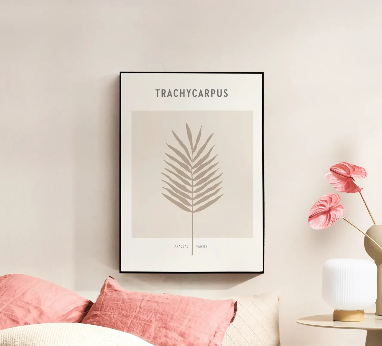 Boho Leaves 1 Trachycarpus plexiglass da Boho Print Collection