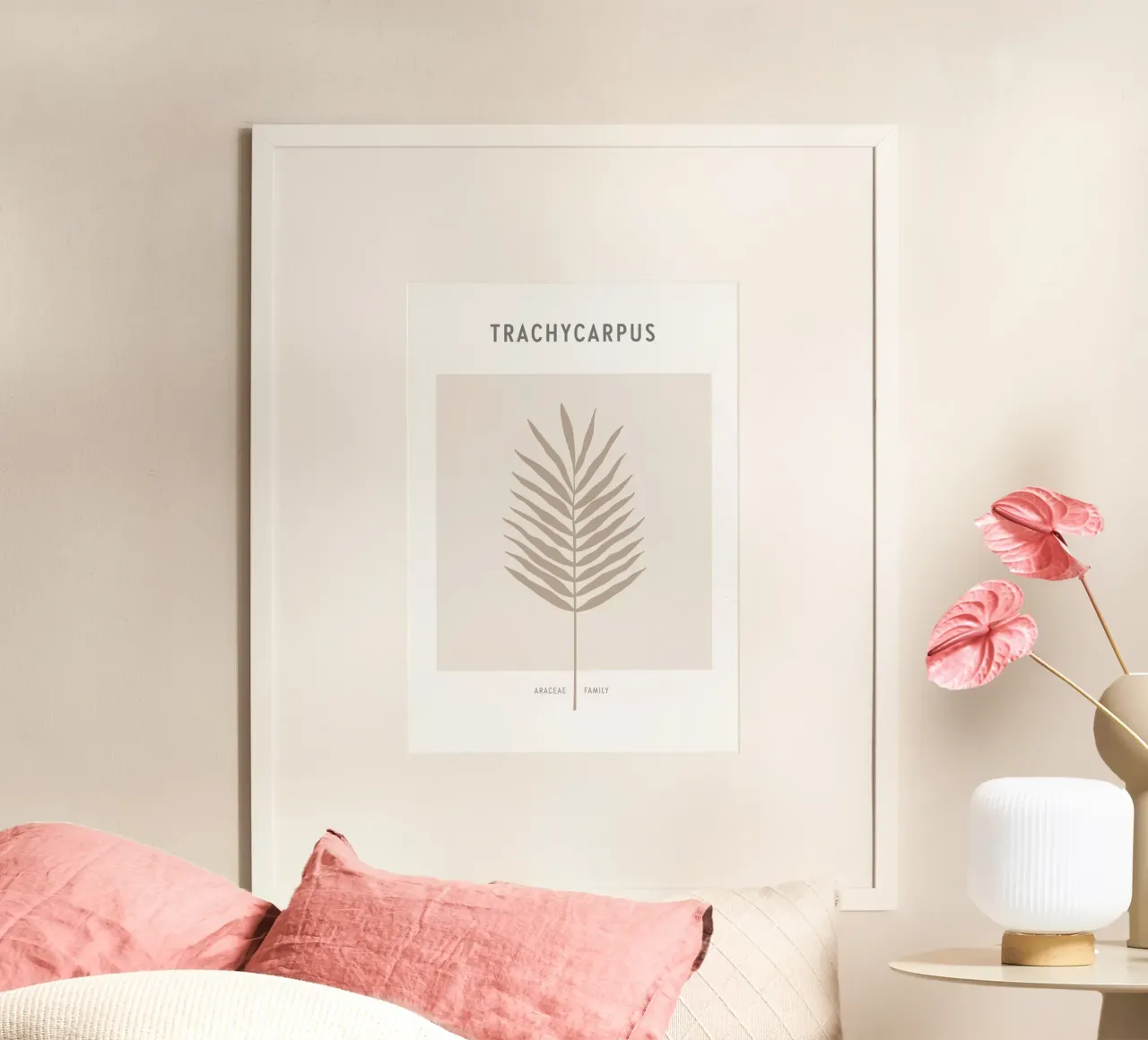 Boho Leaves 1 Trachycarpus carta hahnemühle da Boho Print Collection