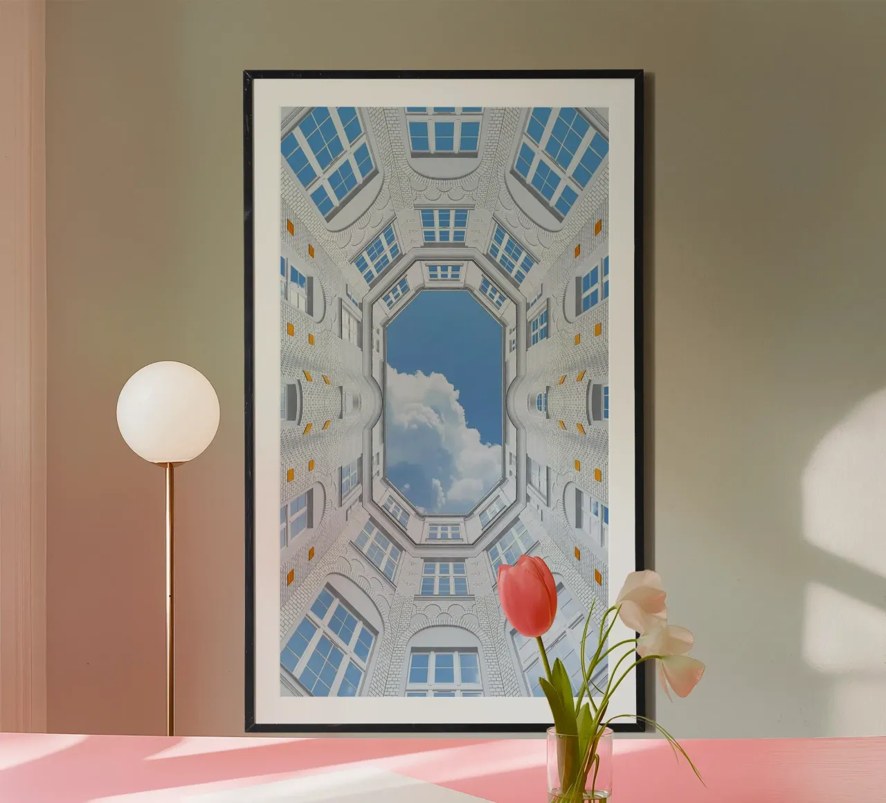 sky collapsed in square poster da huminity