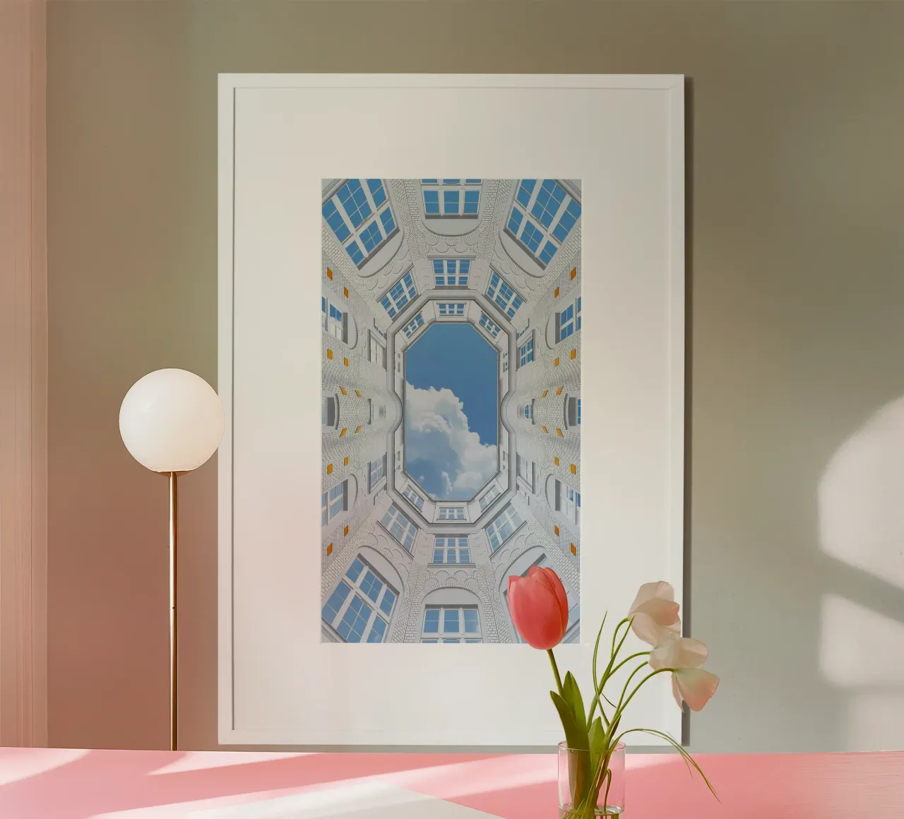sky collapsed in square poster da huminity