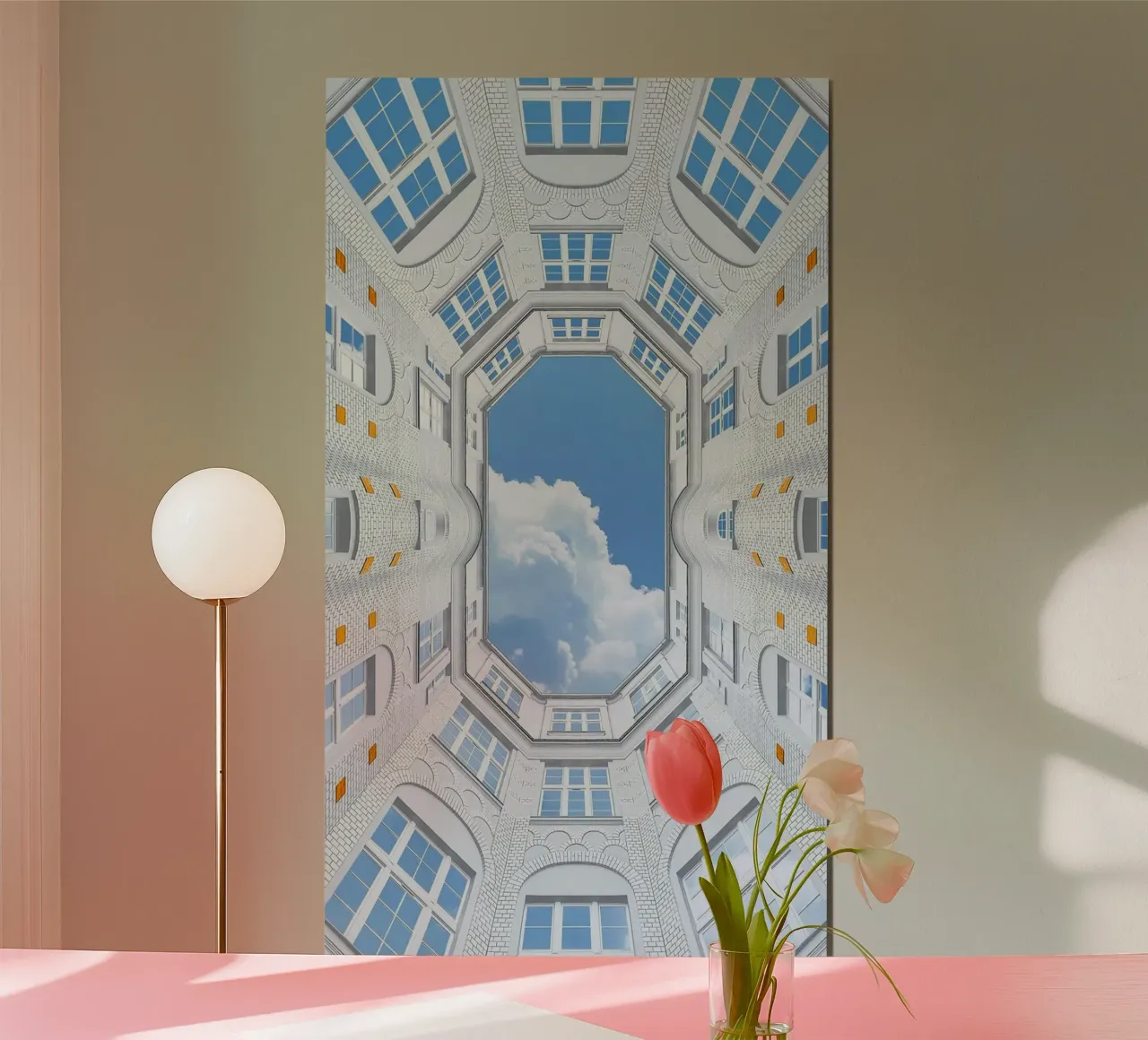 sky collapsed in square poster da huminity