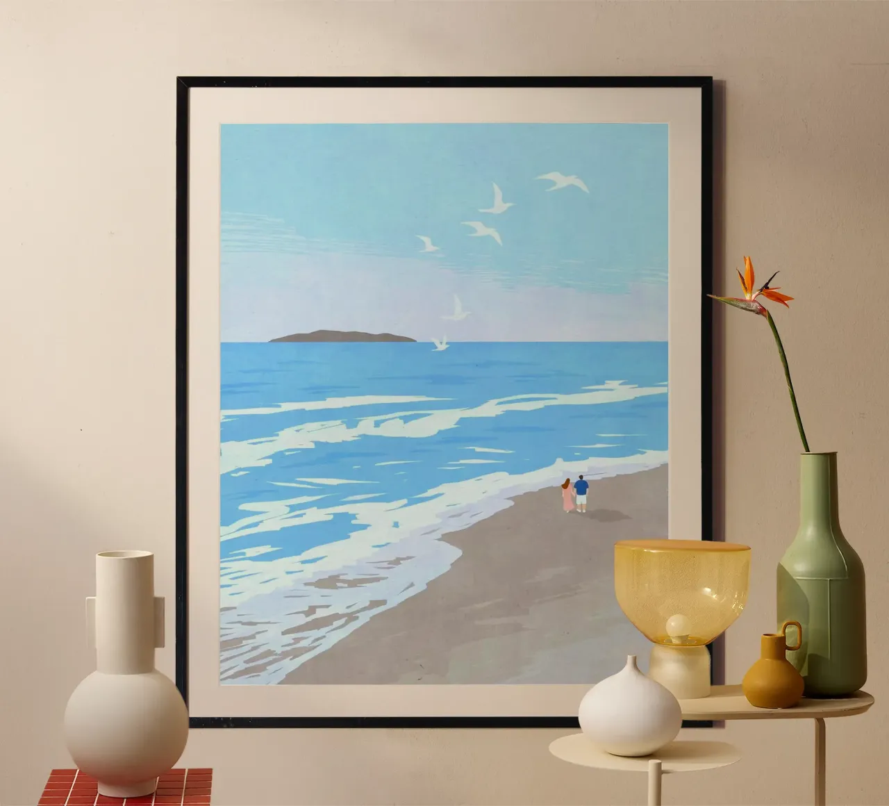 walking on the coast poster da huminity