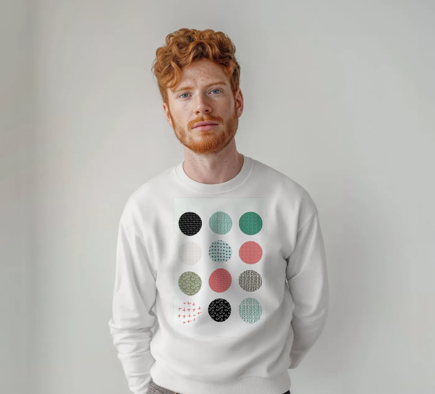 Patterned dots sweatshirt by Maria Kritzas