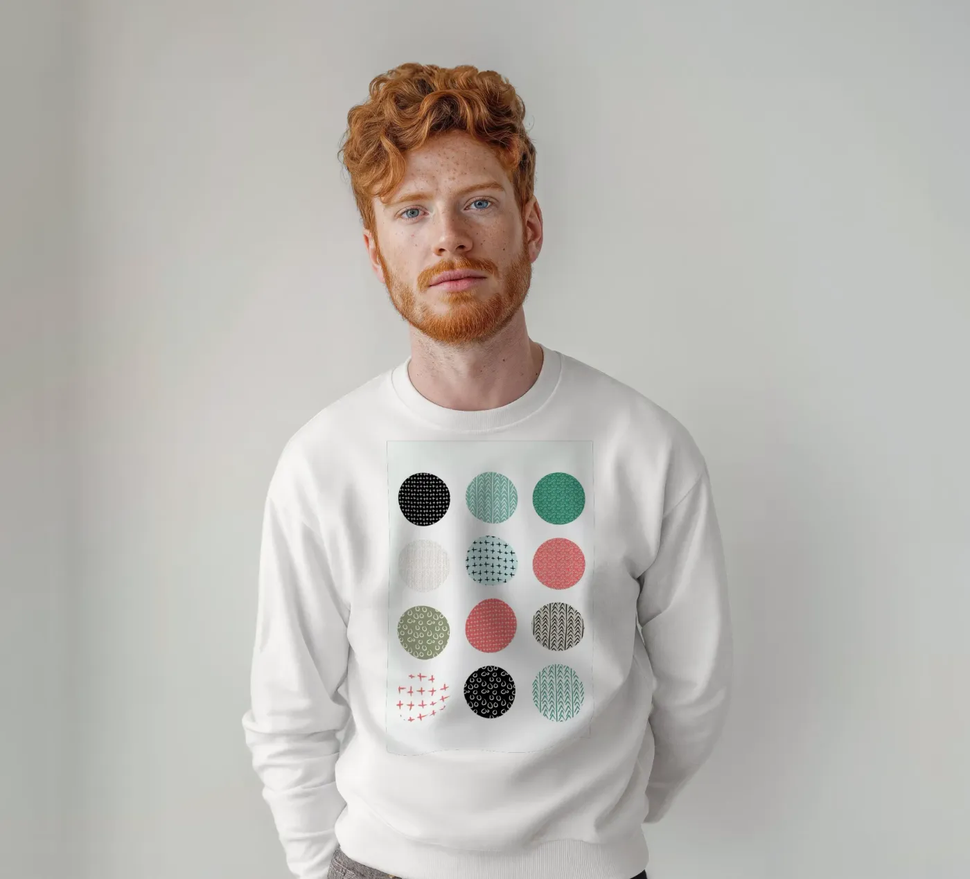 Patterned dots sweatshirt by Maria Kritzas