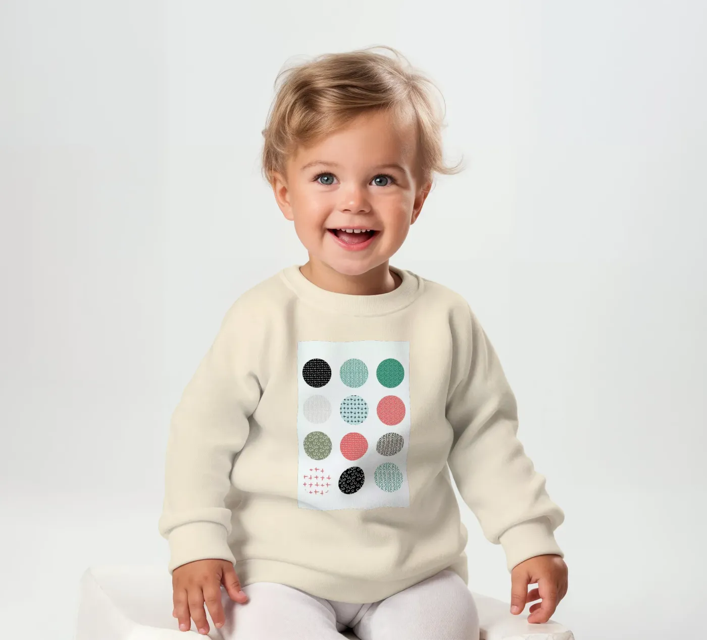 Patterned dots felpa neonato da Maria Kritzas