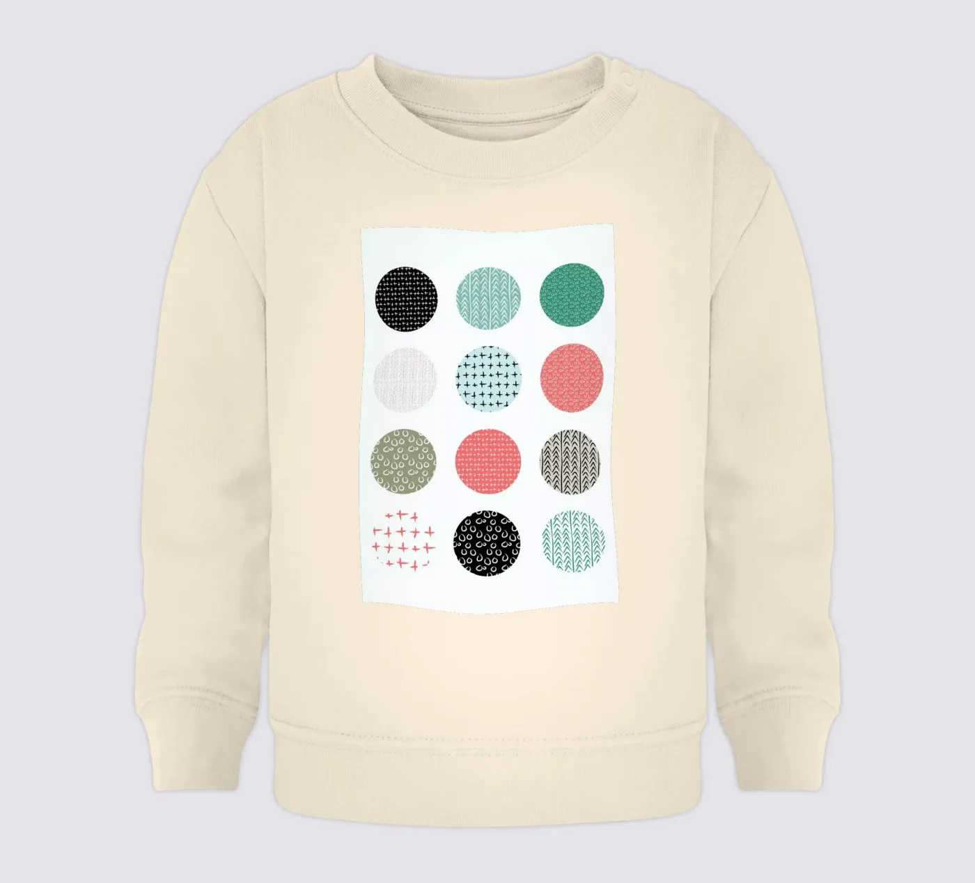 Patterned dots felpa neonato da Maria Kritzas