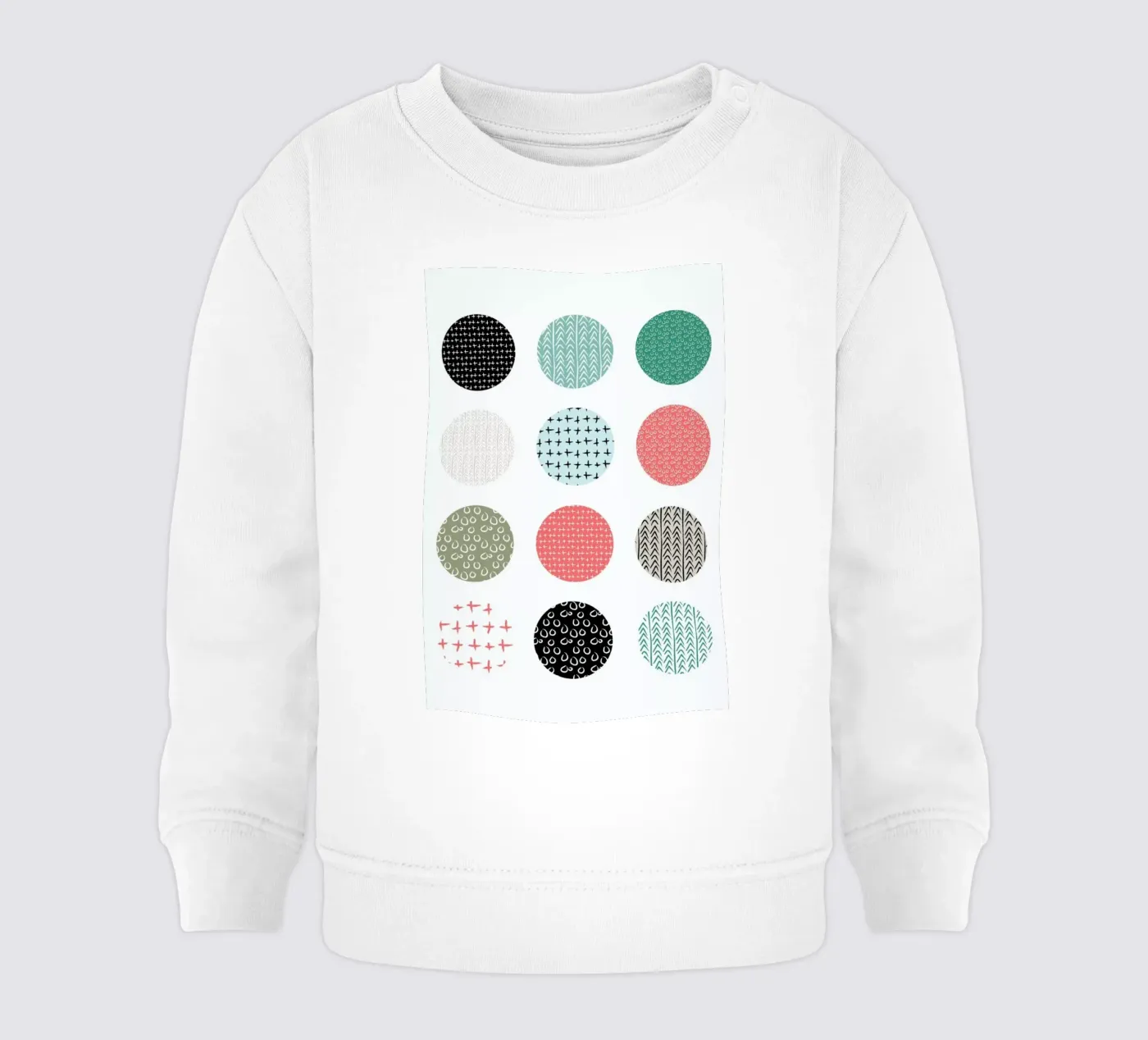 Patterned dots felpa neonato da Maria Kritzas