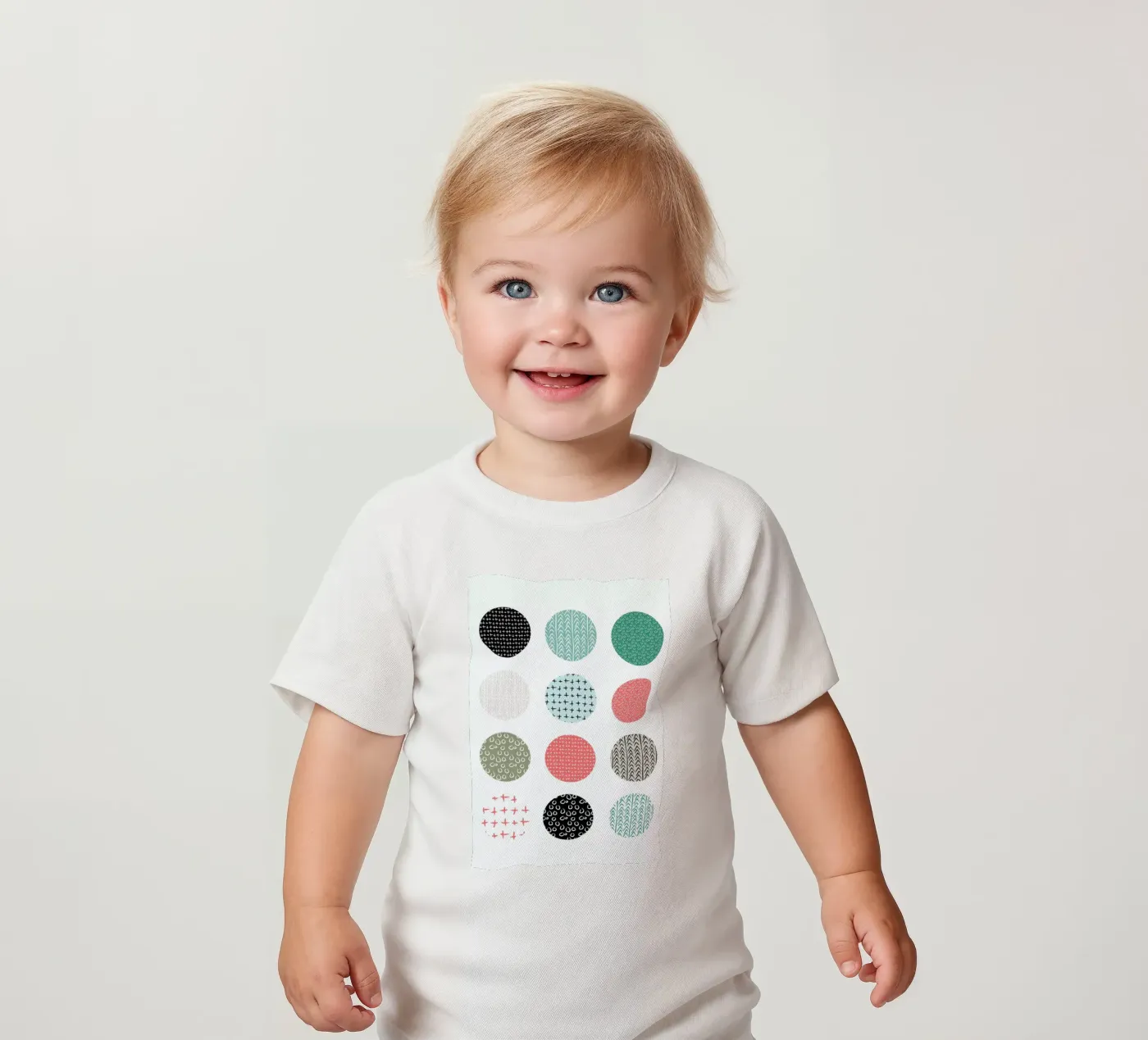 Patterned dots maglietta neonato da Maria Kritzas