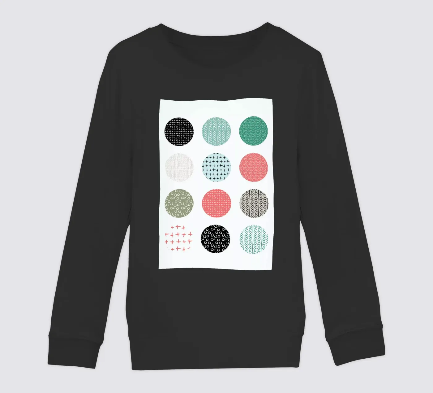 Patterned dots kinder sweatshirt van Maria Kritzas