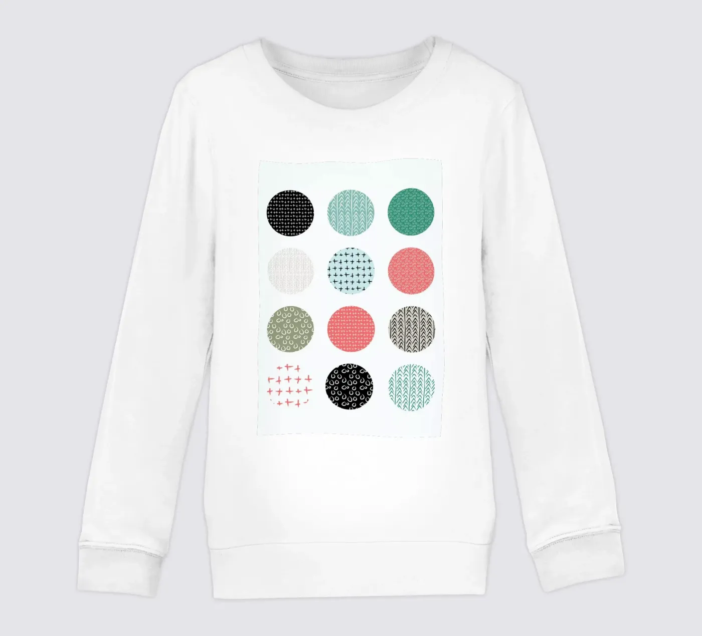 Patterned dots kinder sweatshirt van Maria Kritzas