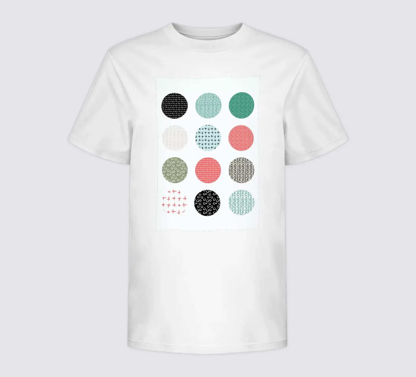 Patterned dots kinder t-shirt van Maria Kritzas