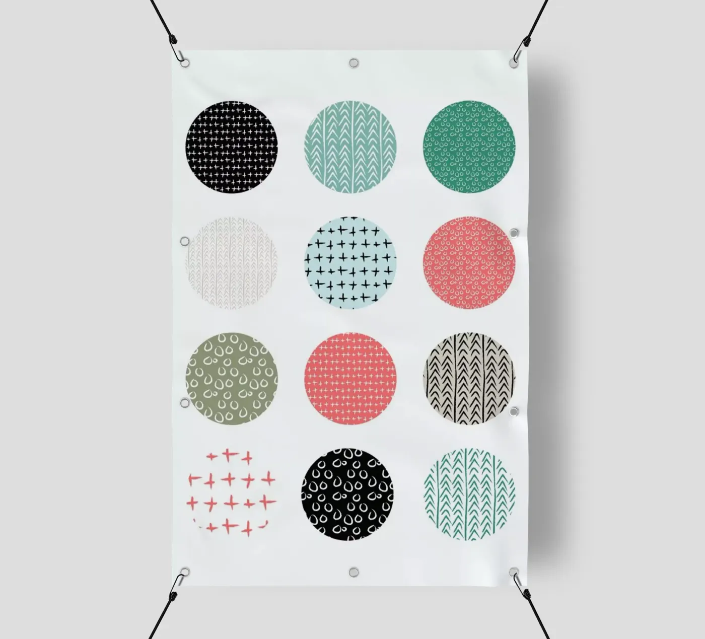 Patterned dots pvc cover by Maria Kritzas