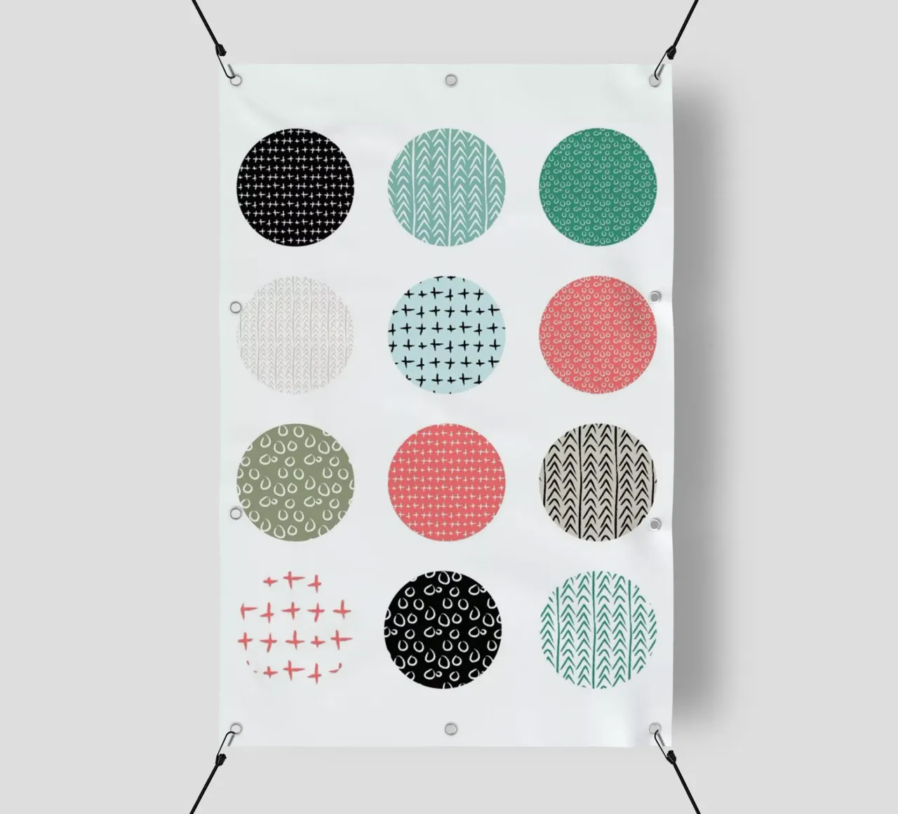 Patterned dots telo in pvc da Maria Kritzas