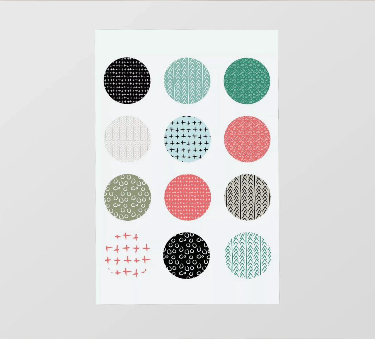 Patterned dots telo in pvc da Maria Kritzas
