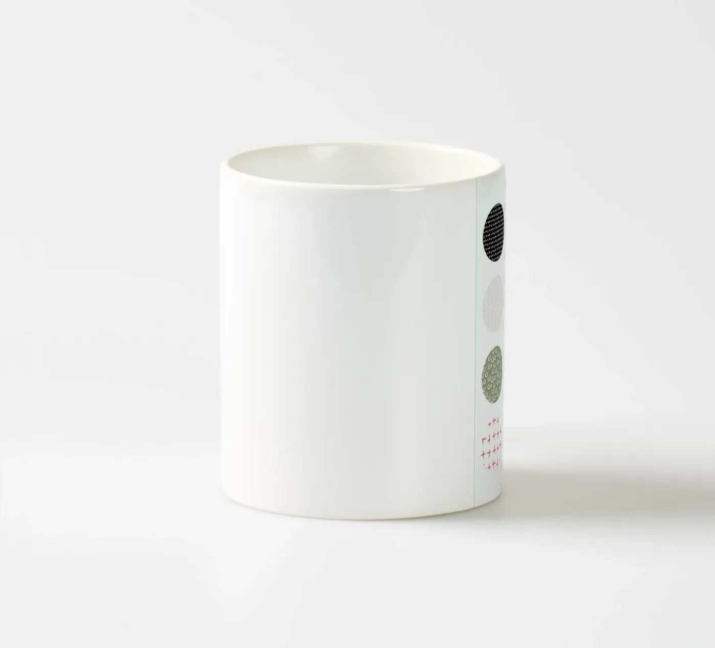 Patterned dots ceramic mug by Maria Kritzas