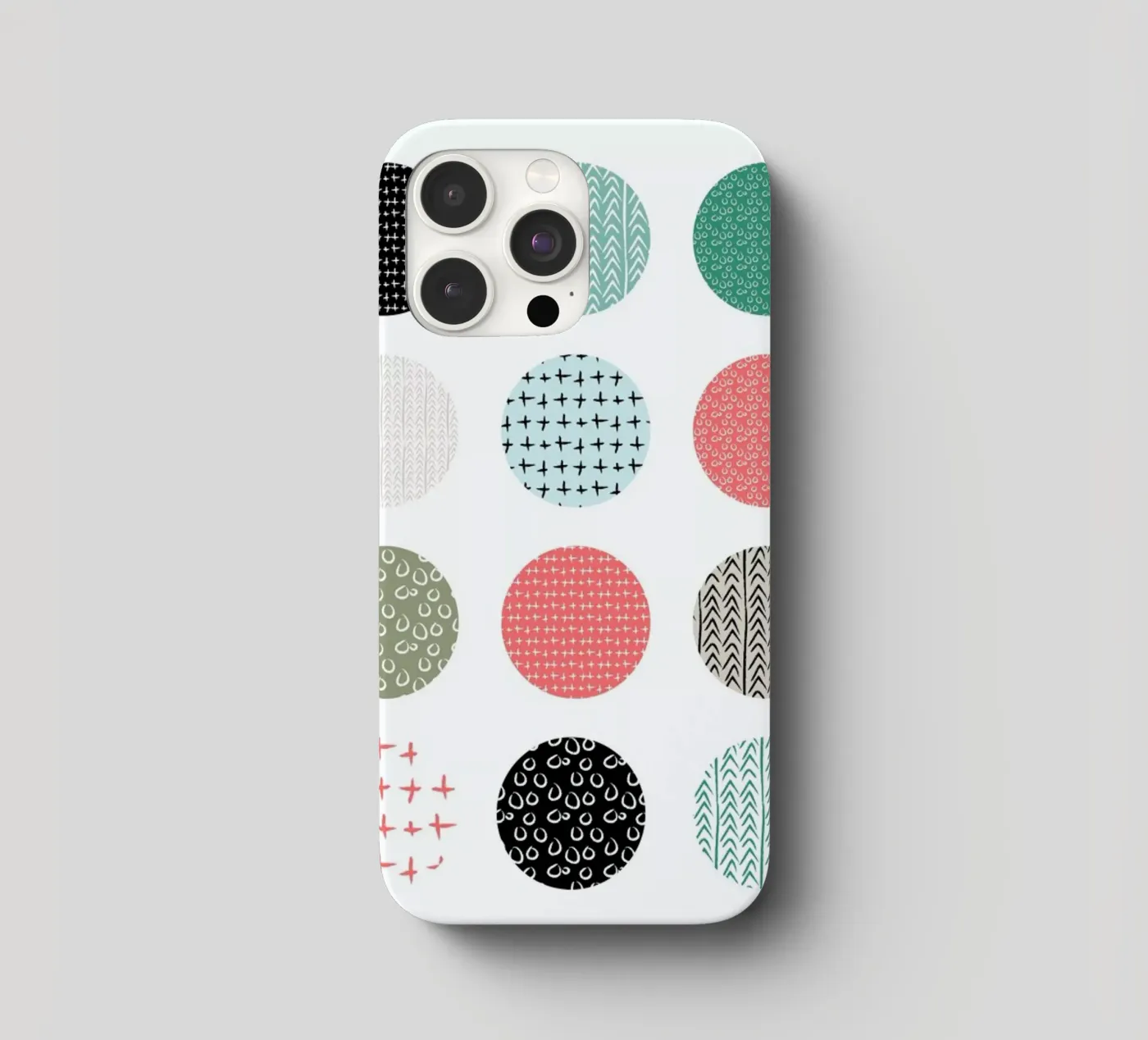 Patterned dots iphone case by Maria Kritzas