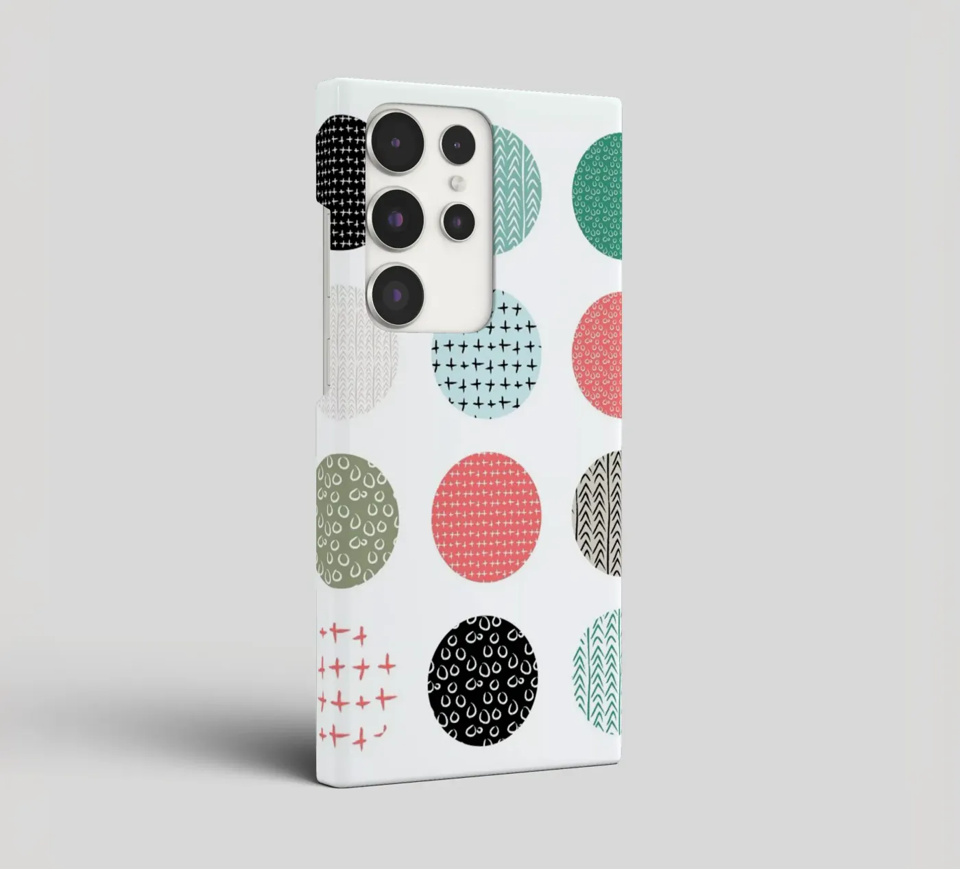 Patterned dots samsung phone case by Maria Kritzas
