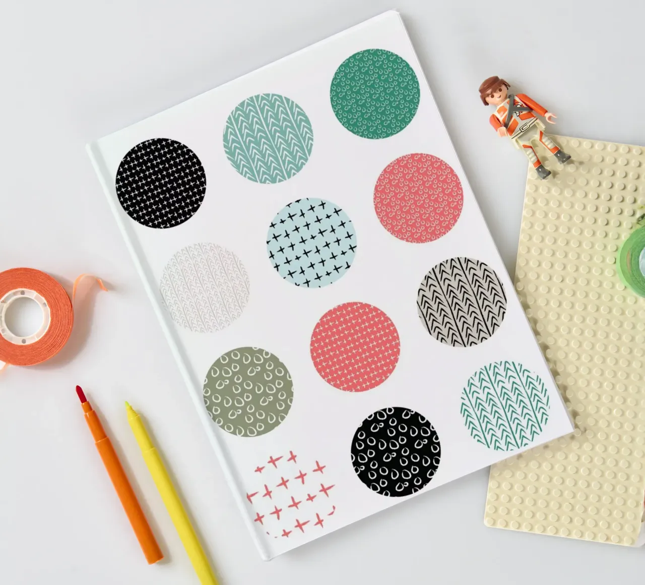 Patterned dots notebook by Maria Kritzas
