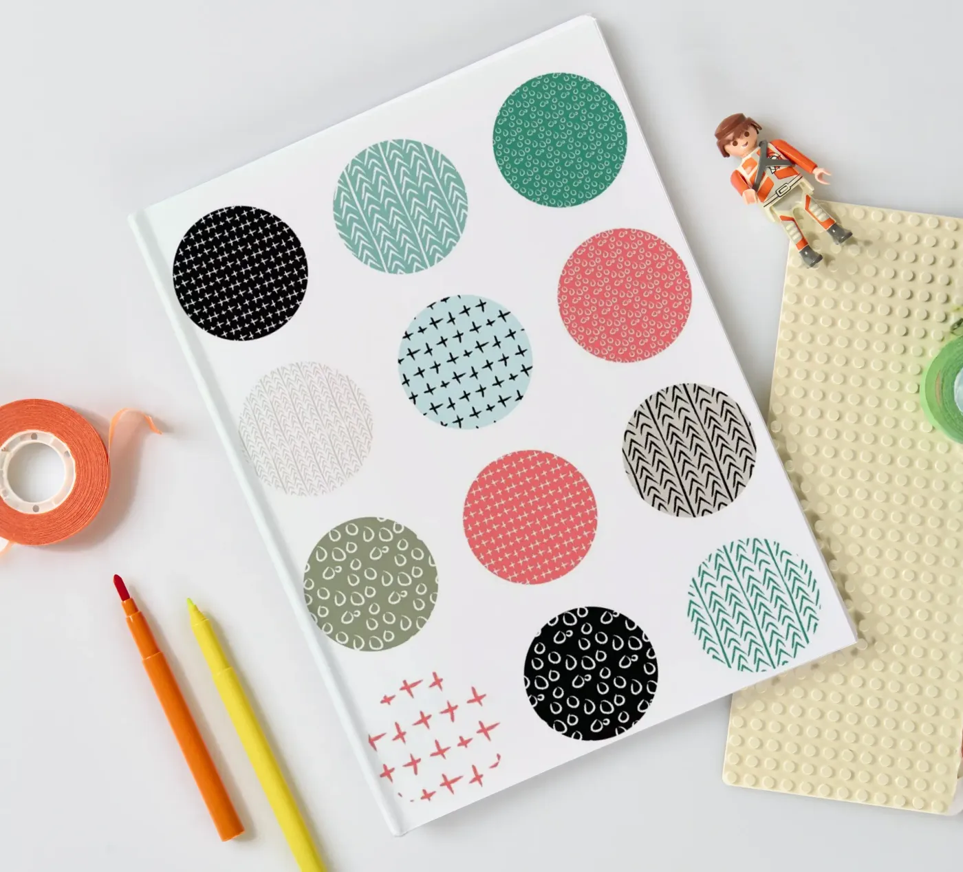 Patterned dots notitieboek van Maria Kritzas