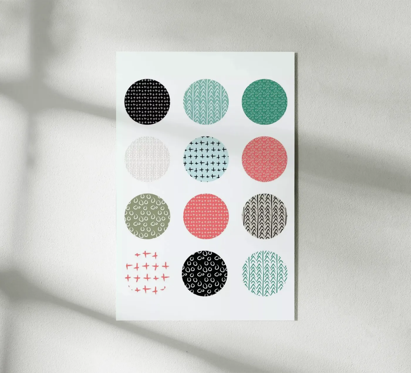 Patterned dots Acryl-Glas von Maria Kritzas