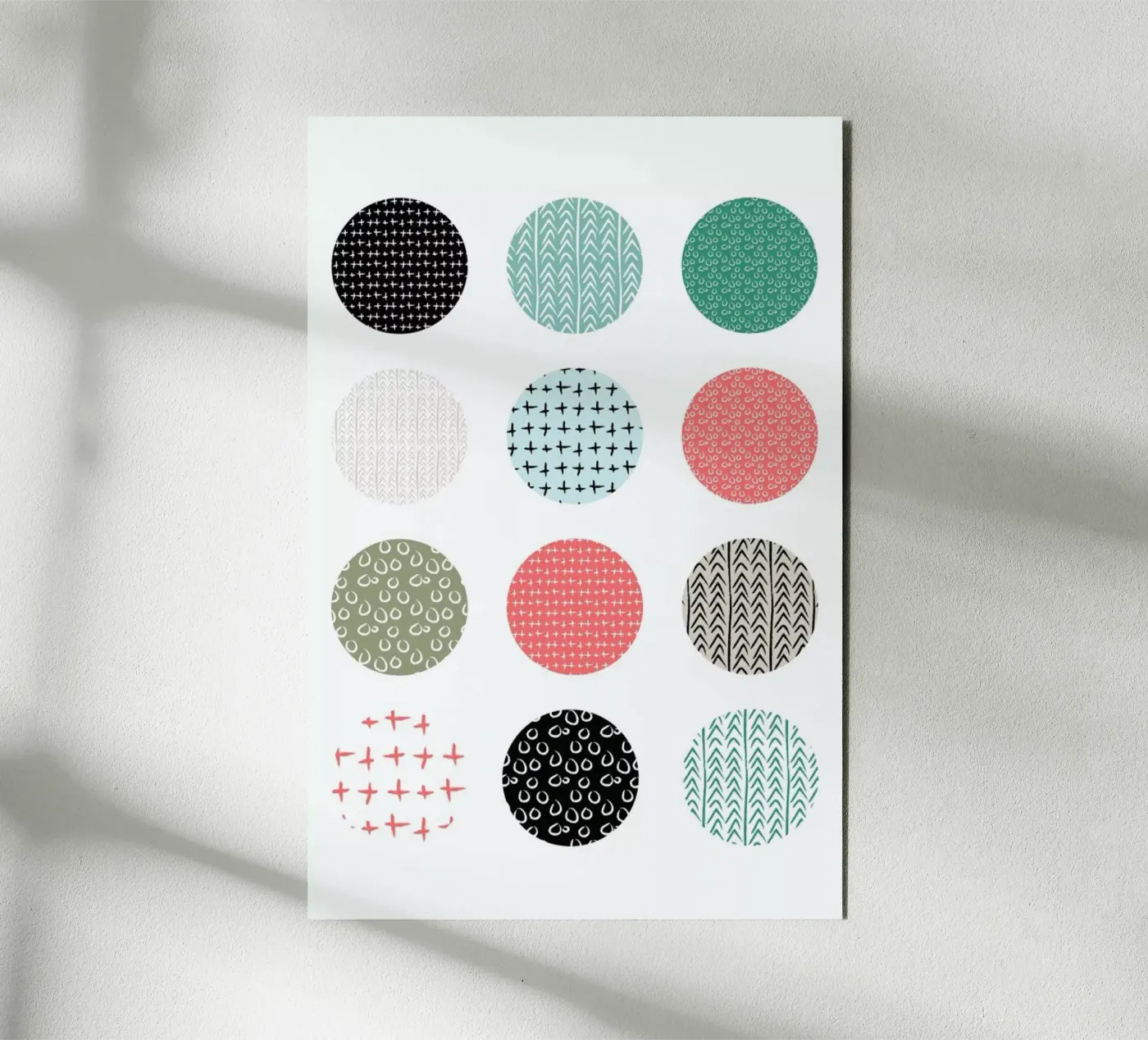 Patterned dots panneau forex de Maria Kritzas