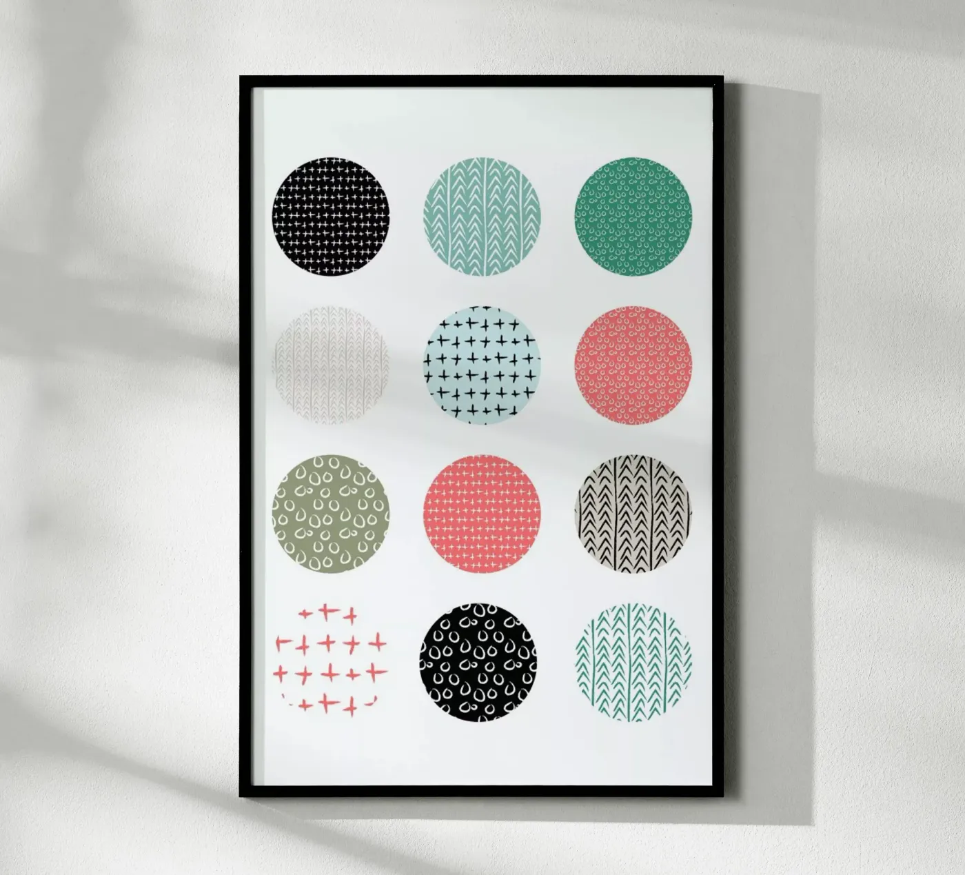 Patterned dots Poster von Maria Kritzas