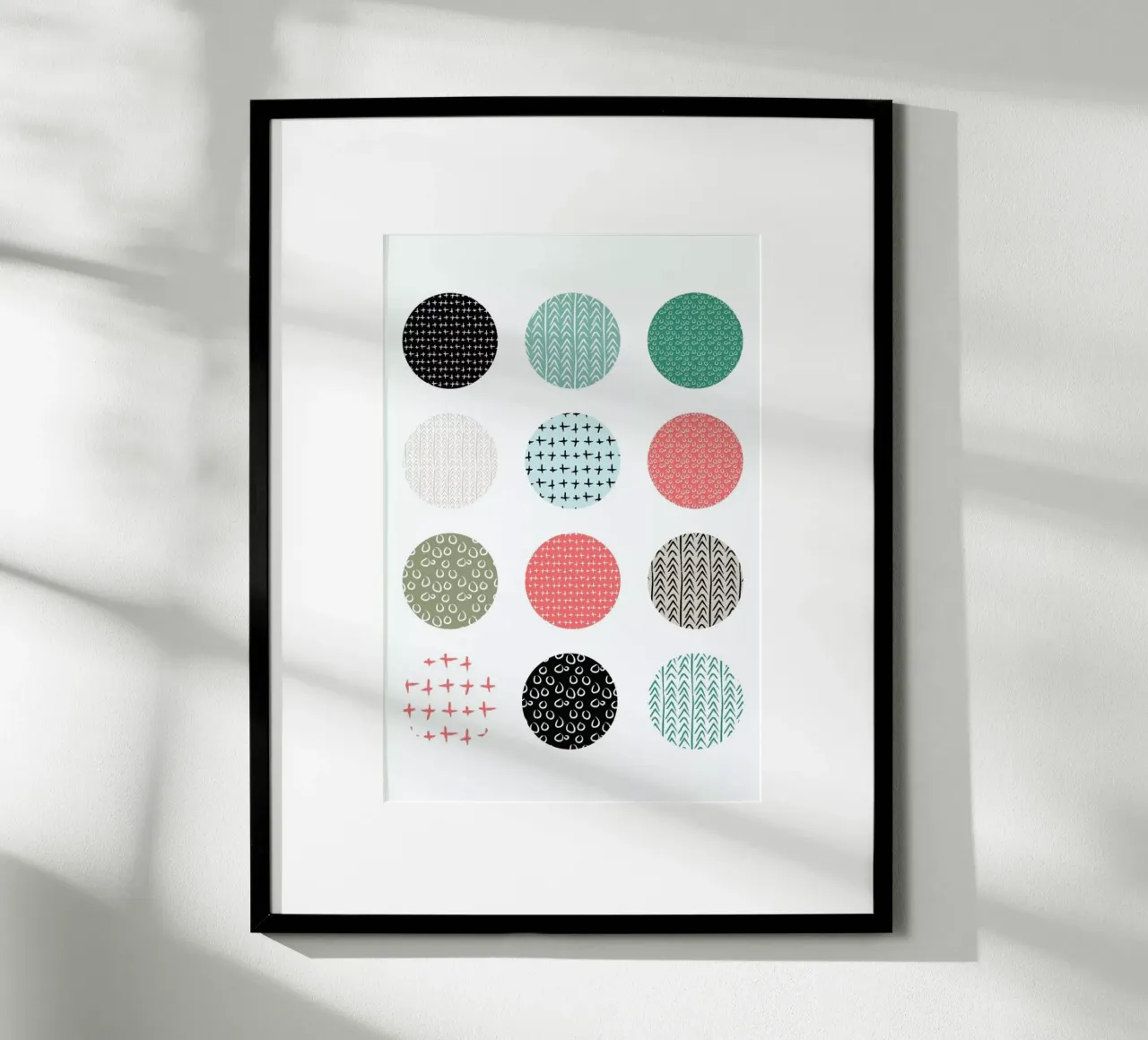 Patterned dots poster van Maria Kritzas
