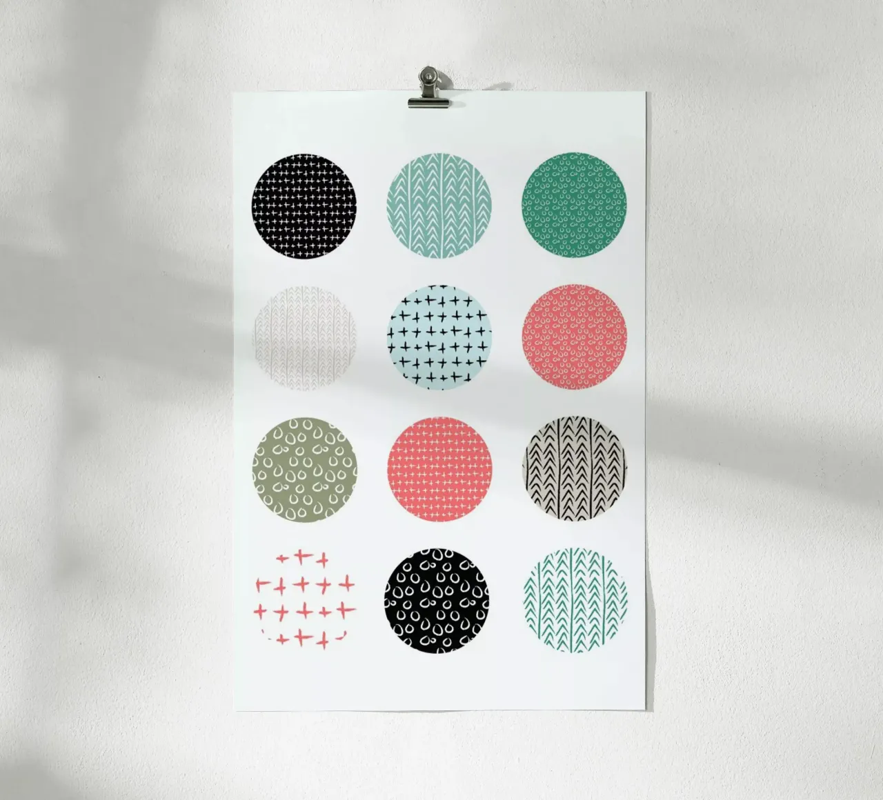Patterned dots poster van Maria Kritzas