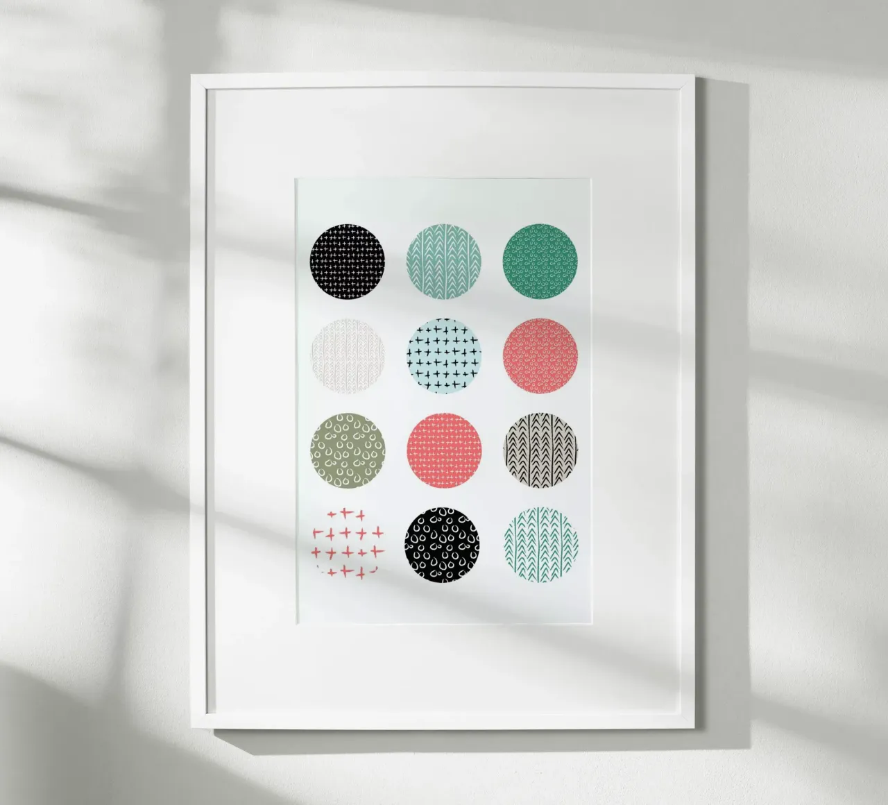 Patterned dots poster van Maria Kritzas