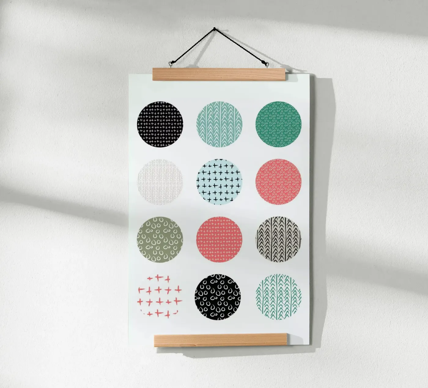 Patterned dots Poster von Maria Kritzas